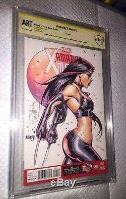 X-men #1 Blank Cbcs 9.8 Ss Original Hand Sketch A/p Full Color -tucci & Varese