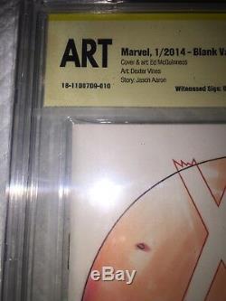 X-men #1 Blank Cbcs 9.8 Ss Original Hand Sketch A/p Full Color -tucci & Varese