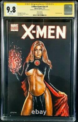 Xmen Giant Size #1 Cgc Ss 9.8 Original Art Sketch Goblin Queen Jean Grey Phoenix