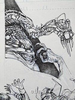 Xmen longshot spiral mojo original Comic Art Illustration Paul Harmon