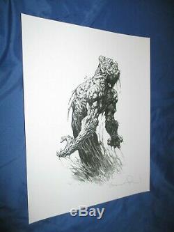 ZOMBIE Signed Art Print by Bernie WrightsonMASTER OF HORROR